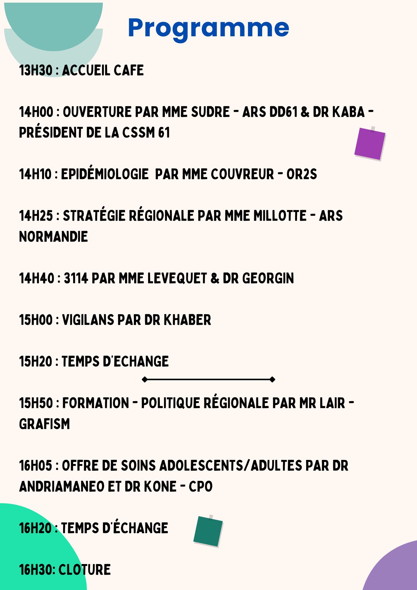 Programme conférence-débat